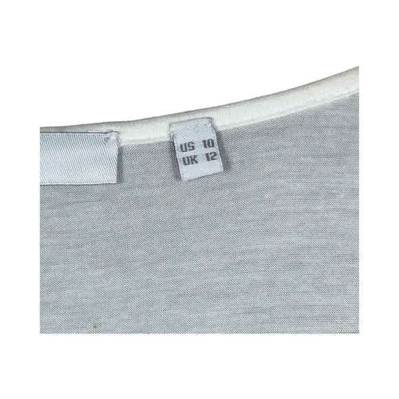 Carlisle Perse Per Se Top Women's Large White Ivory Pattern Designer Shirt 10 - Picture 5 of 6